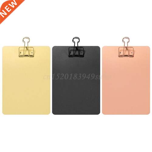 Metal Clipboard Writing Pad File Folders Document Holder Sch