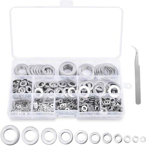 Flat Washers - 1080PCS Flat Washers 11 Sizes Stainless Steel