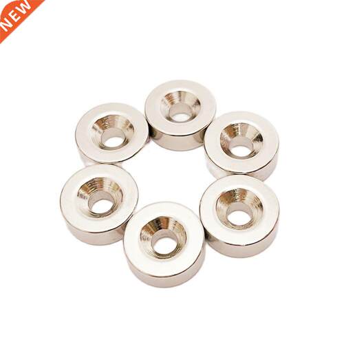 6PCS Ring NdFeB Magnet Dia16*6mm With Hole Dia5mm N38 Strong