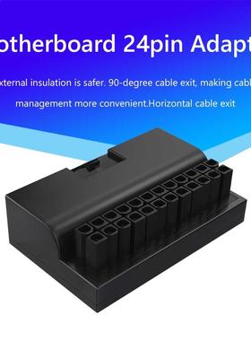 ATX 24 Pin to 90 Degree Power Plug Adapter Mainboard Motherb