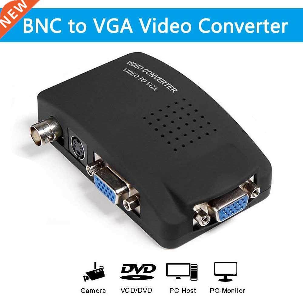 BNC to VGA Video Converter AV to VGA CVBS S video Input to P