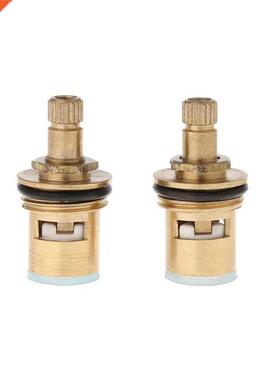 2pcs Standard 1/2 Ceramc Faucet Cartrdge Water Mxer Tap