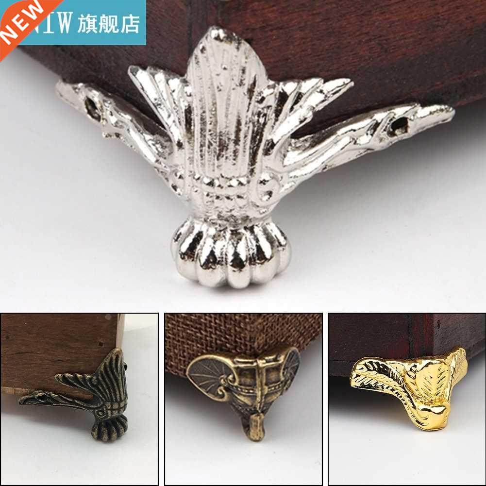 4 Pcs Antique Fashion Corner Protector Box Wood Case Decorat