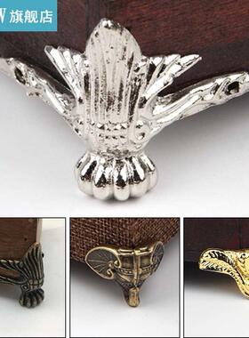 4 Pcs Antique Fashion Corner Protector Box Wood Case Decorat