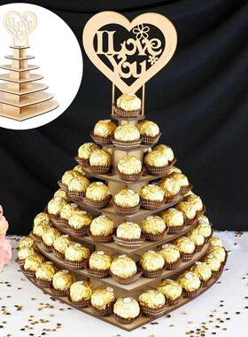 Vintage Wooden Heart-shaped love Chocolate frame decoration