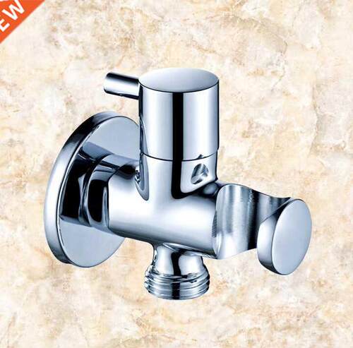 Solid Brass Shower Head Bracket Holder Wall Mount, Chrome fi
