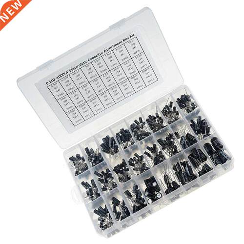 500PCS/BOX 0.1UF-1000UF 24 Types Aluminum Electrolytic Capac
