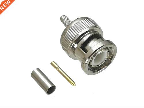 1Pcs Connector BNC Male plug Crimp For RG316 RG174 LMR100 Ca
