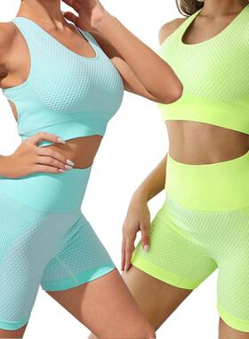 Women Yoga Set Sports Shorts Gym Dance Workout Shorts Runnin