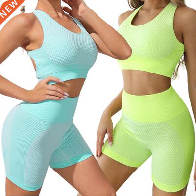 Women Yoga Set Sports Shorts Gym Dance Workout Shorts Runnin