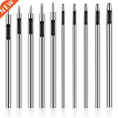 10 Pcs Leather Hole Punch Cutter 0.5mm-5mm Hollow Punch Set