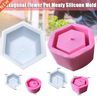 Silicone Concrete Succulent Plant Flower Pot Ashtray Candle