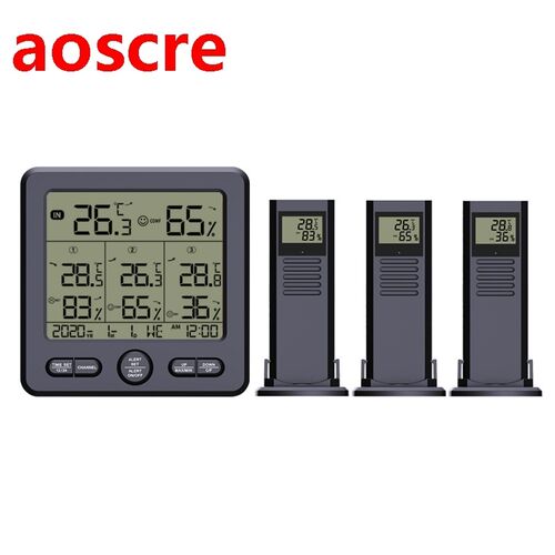 Home Weather Station LCD Display Indoor Max Limit Alarm Digi