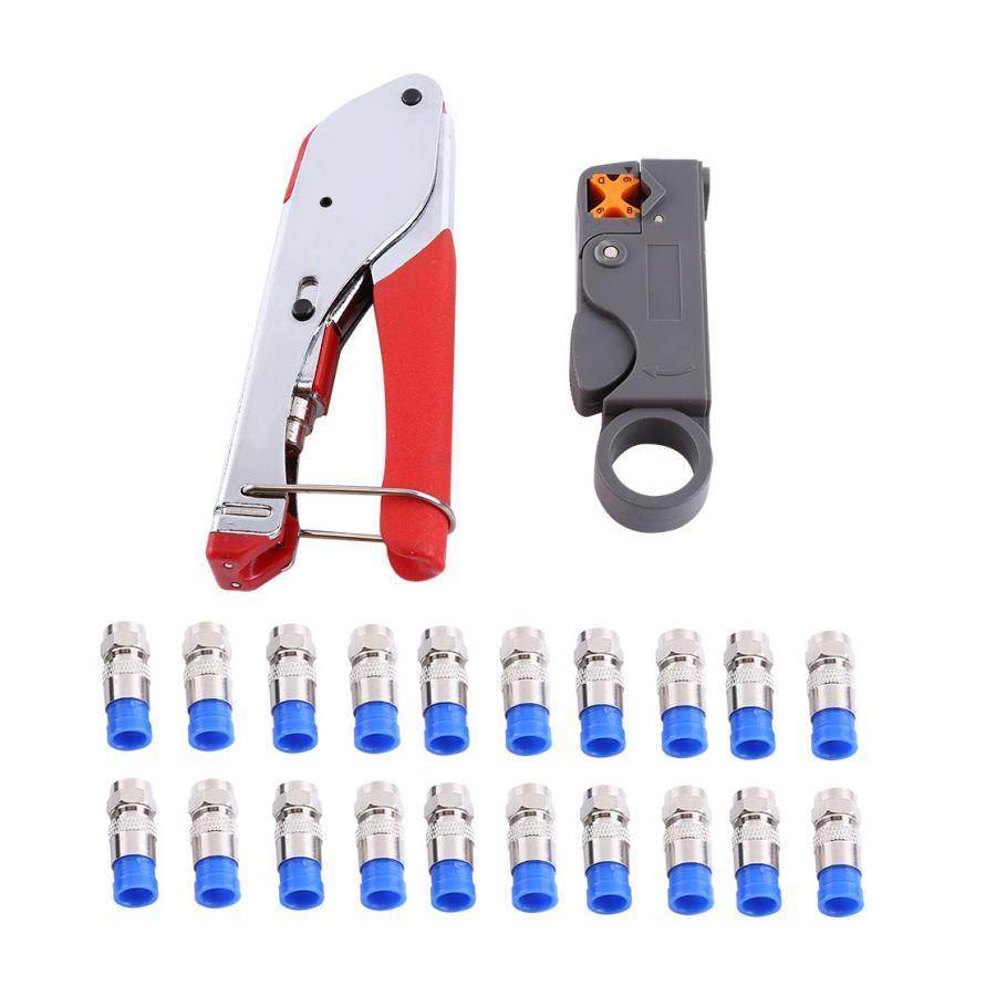 Coaxial Cable Wire Stripper RG6/RG59 Compression F Connector