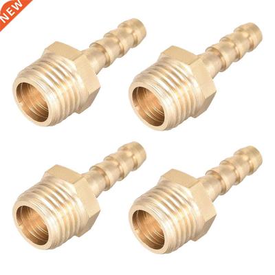 4 pcs Brass Fitting Connector Metric M14x1.5 Male To Barb Ho