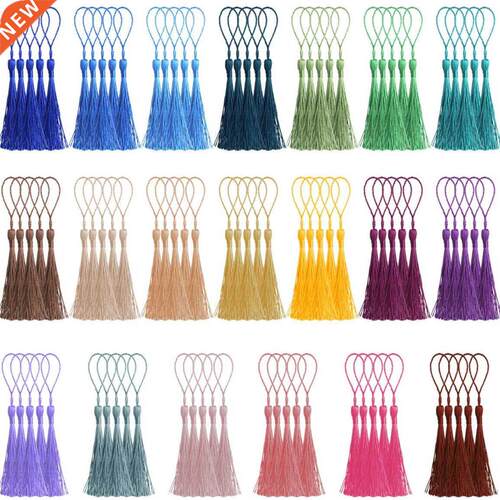 32Pcs Bookmark Tassels Fringe Brush Silky Handmade Soft Craf