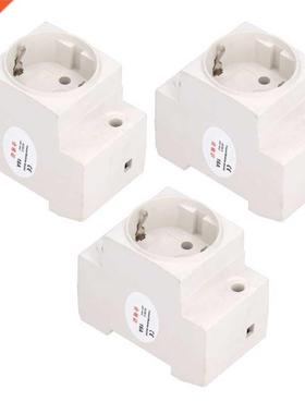 3Pcs Power Socket Rail apter Waterproof Electrical Outlet