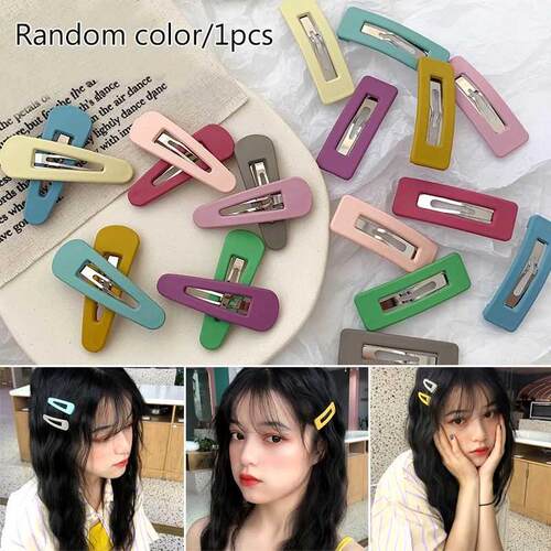 Candy Color BB Hair Clips Korean Sweet Girls Snap Hair Clips