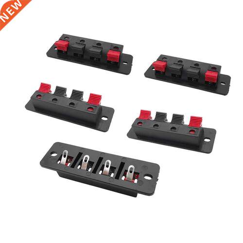 2/5/10Pcs 4 Positions Connector Audio Speaker Terminals Push