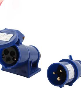 AC 220-240V 16A 2P+E IEC309-2 Round Pin Industrial Socket Bl