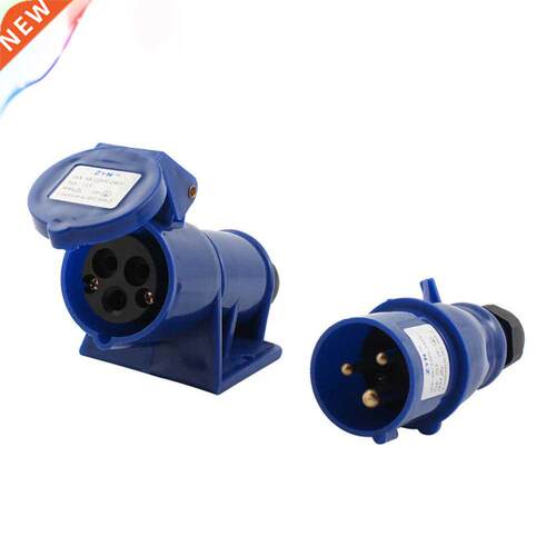 AC 220-240V 16A 2P+E IEC309-2 Round Pin Industrial Socket Bl
