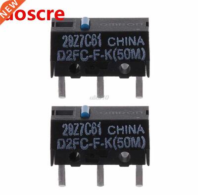 2Pcs D2FC-F-K (50m) Blue Dot Mouse Micro Switch July Wholesa