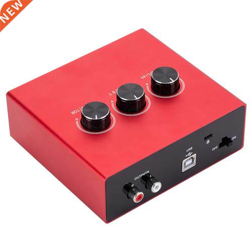 AU11-R Mixer USB Sound Card Device Audio Interface Card Conv