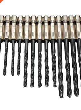 15 pcs High Speed Steel Titanium Coated Drill Bits Set  4 5