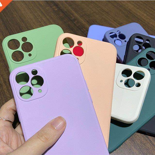 Silicone Flock Phone Cover Back Phone Case Anti-scratch Mobi