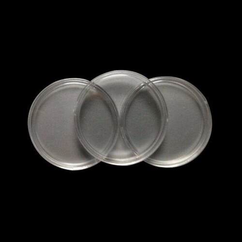 10Pcs 40mm Clear Coin Capsules Containers oxes Holders for