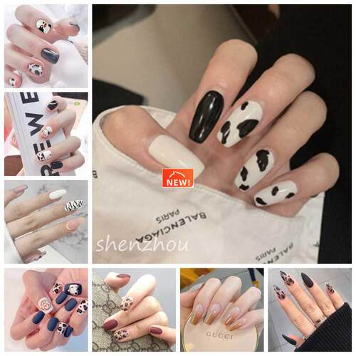 24/Pcs  Fake Nails French Finger Nail Art False Nail