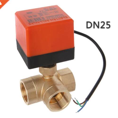 DN15/20/25 3 way motorized ball valve electric Three line tw