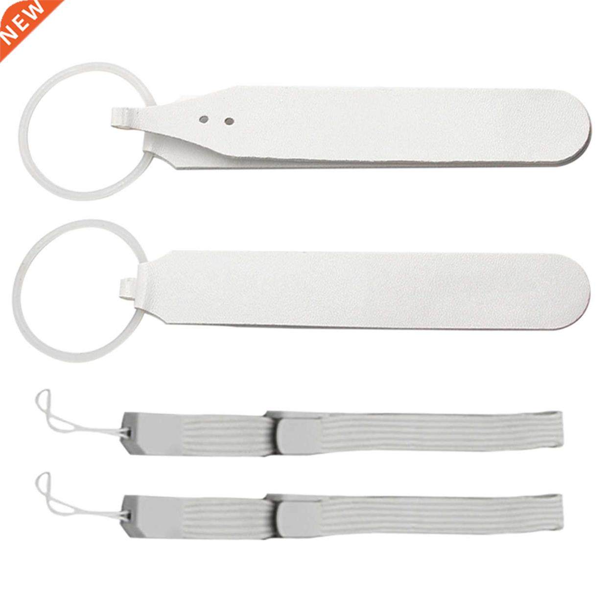 1pair Easy Install PU Leather Knuckle Strap Grip Accessories