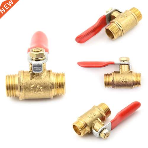 1/4'' PT Male 12mm Threaded To 8mm Hose Lever Handl