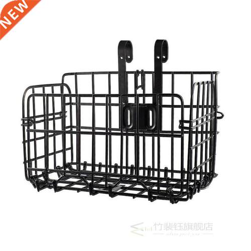 Bike Bicycle Basket Front Rear Bag Foldable Metal Wire Suppl
