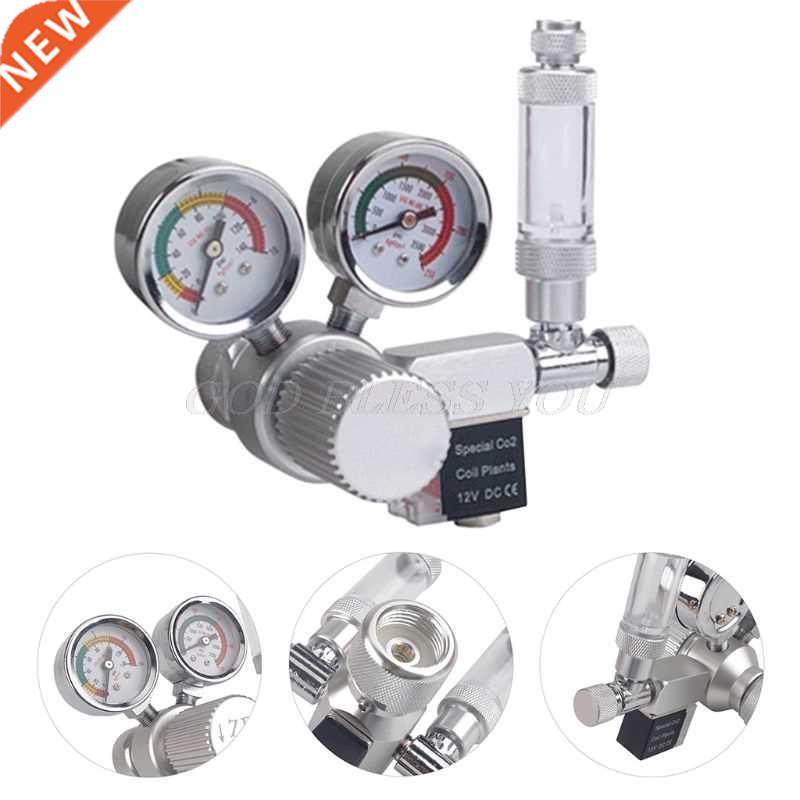 Aquarium CO2 Regulator Mini Dual Gauge Display with Bubble C