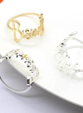 42MM Alloy Metal Napkin Rings for Wedding Table Decoration N