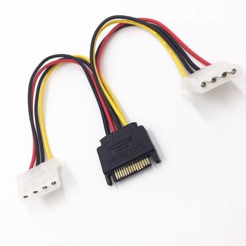 SATA Revolution To IDE Power Cord SATA15pin Male Head One Po