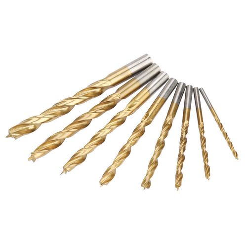 8pcs Titanium Coated Drill Bit Set Drill Tools for Tool