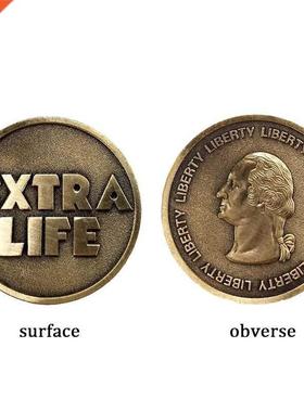 Movie Ready Player One Extra Life Coin Quarter Cosplay Prop