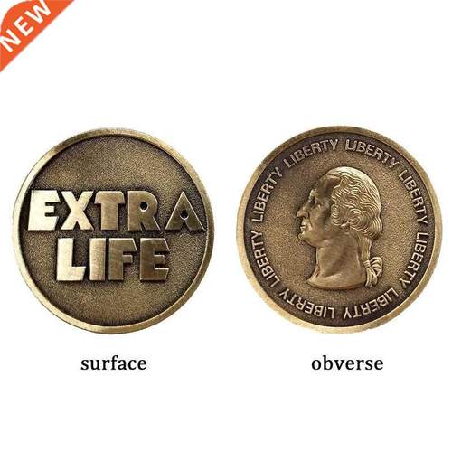 Movie Ready Player One Extra Life Coin Quarter Cosplay Prop