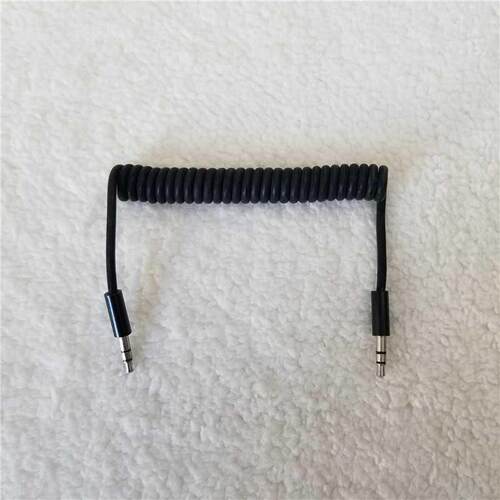 DC 3.5mm Male to Male Adapter Spring Cable Data Extension Wi