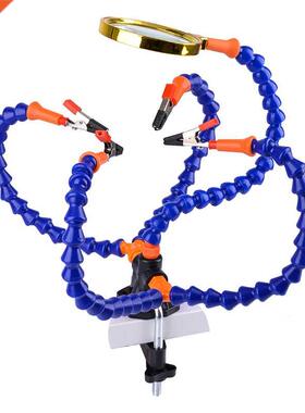 Bench Vise Table Clamp Soldering Station With 5Pc Flexible A