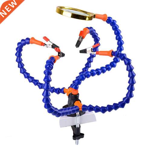 Bench Vise Table Clamp Soldering Station With 5Pc Flexible A
