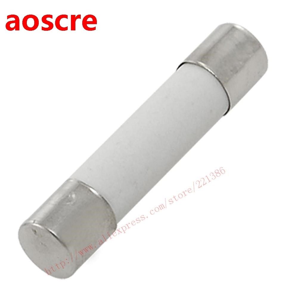 Wholesale 10PCs/Lot x 10 Pcs 250V 3A 6x30mm Cylindrical Cera