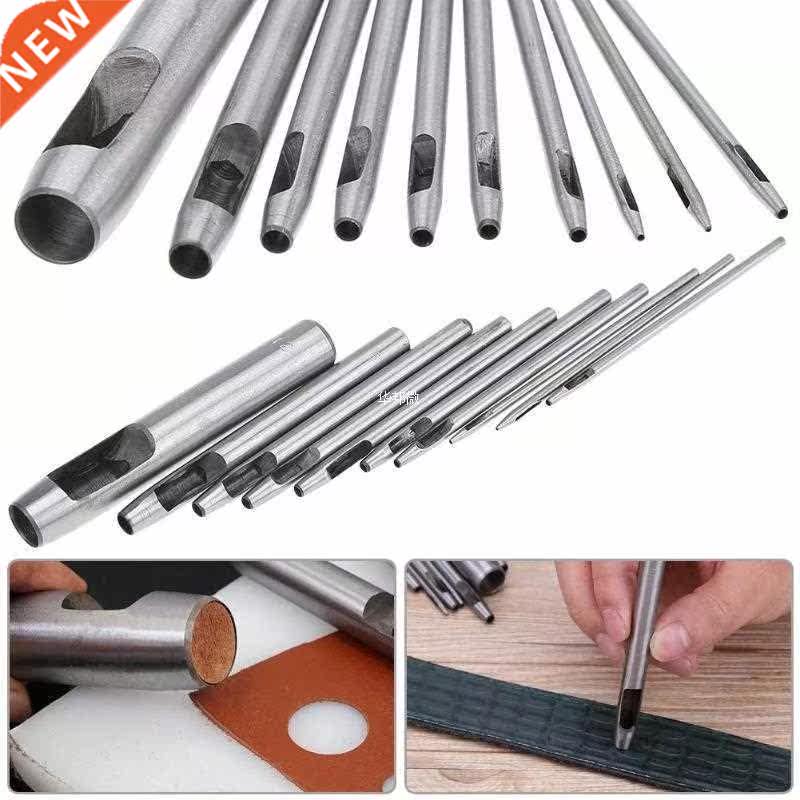 10pcs DIY Handmade Belt Punching Leather Hole Punch Hollow D