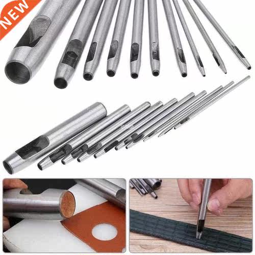 10pcs DIY Handmade Belt Punching Leather Hole Punch Hollow D