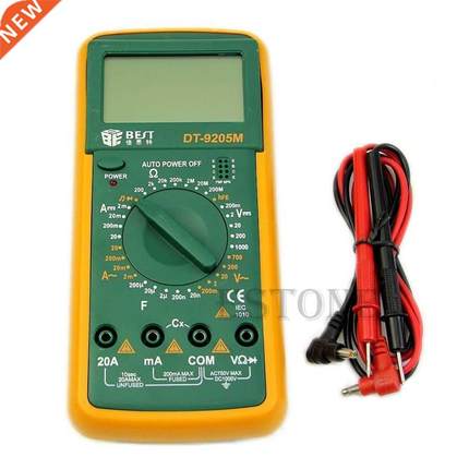 DT9205M LCD Digital Multimeter Voltmeter Ohmmeter Ammeter Ca