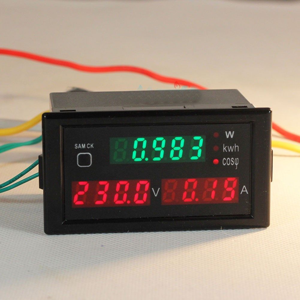 AC Digital LED Backlight Tester Current Voltage Meter Energy