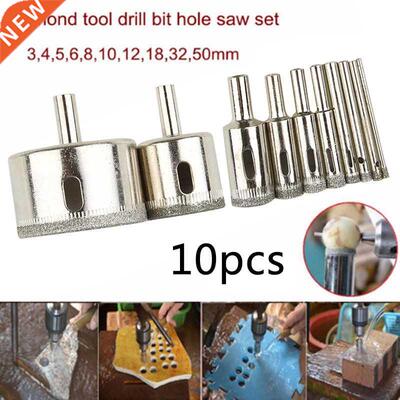 10pcs Diamond Hole Openers Glass Ceramics Marble Hole Opener